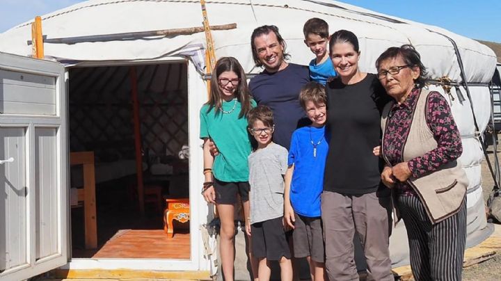 Una familia de Canadá lleva a sus hijos de viaje por el mundo antes de que pierdan la visión