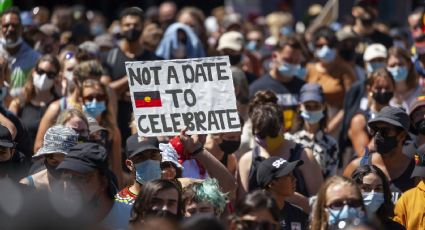 Miles de personas marcharon en contra del "Día de Australia"