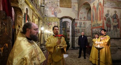Putin visita solo la misa ortodoxa dentro del Kremlin