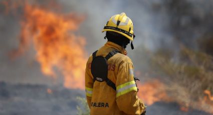 Bomberos luchan por extinguir un incendio forestal en el norte de Córdoba