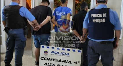 La policía de Neuquén detuvo a tres sujetos cuando intentaban robar en una vivienda