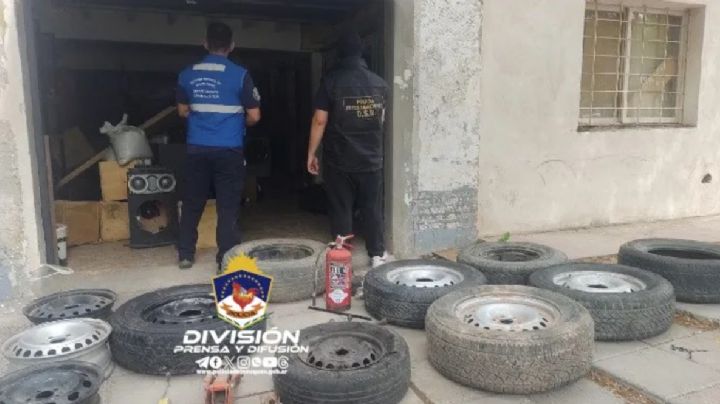 Secuestraron una gran cantidad de ruedas robadas en el oeste de la ciudad de Neuquén
