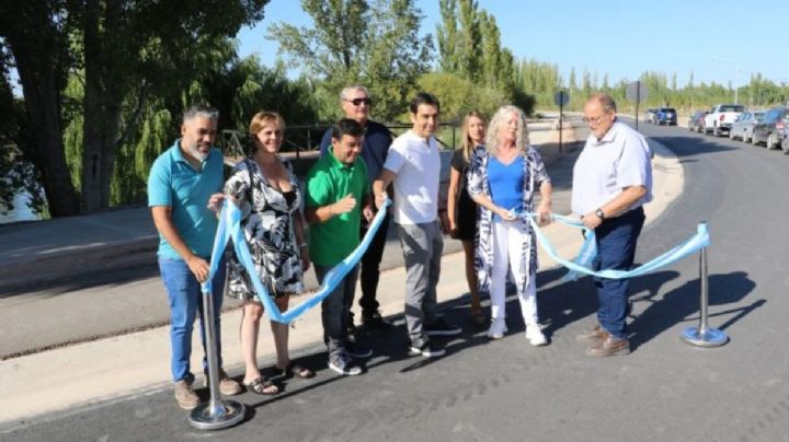Inauguraron un tramo del Paseo Costero de la capital que une al río Neuquén con el Limay