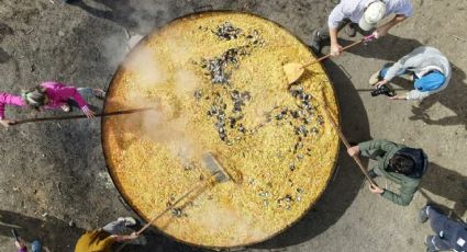 Paella gigante en Villa Pehuenia Moquehue, la antesala de la Fiesta Nacional del Chef Patagónico