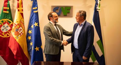 Figueroa se reunió con directivos de CAF en Madrid para tratar temas de interés para la provincia