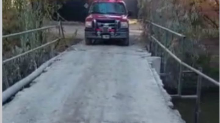 Bomberos denunció el pésimo estado de un puente sobre el río Neuquén