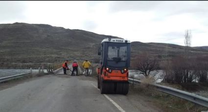 Vialidad Nacional realizó reparaciones de baches en el viejo puente de La Rinconada