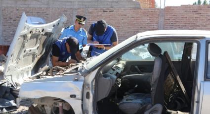 La Policía encontró más de 60 vehículos abandonados en un desarmadero de Centenario