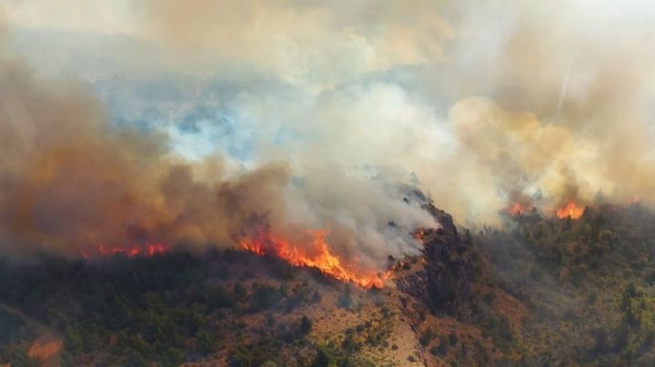 Persiste el fuego en los Alerces:  más de 400 brigadistas combaten las llamas